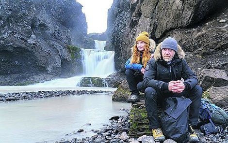 S Jiřím Langmajerem nedávno dotočila film na Islandu. Z herců tam byli jen oni dva, s nimi cestoval sedmičlenný štáb.