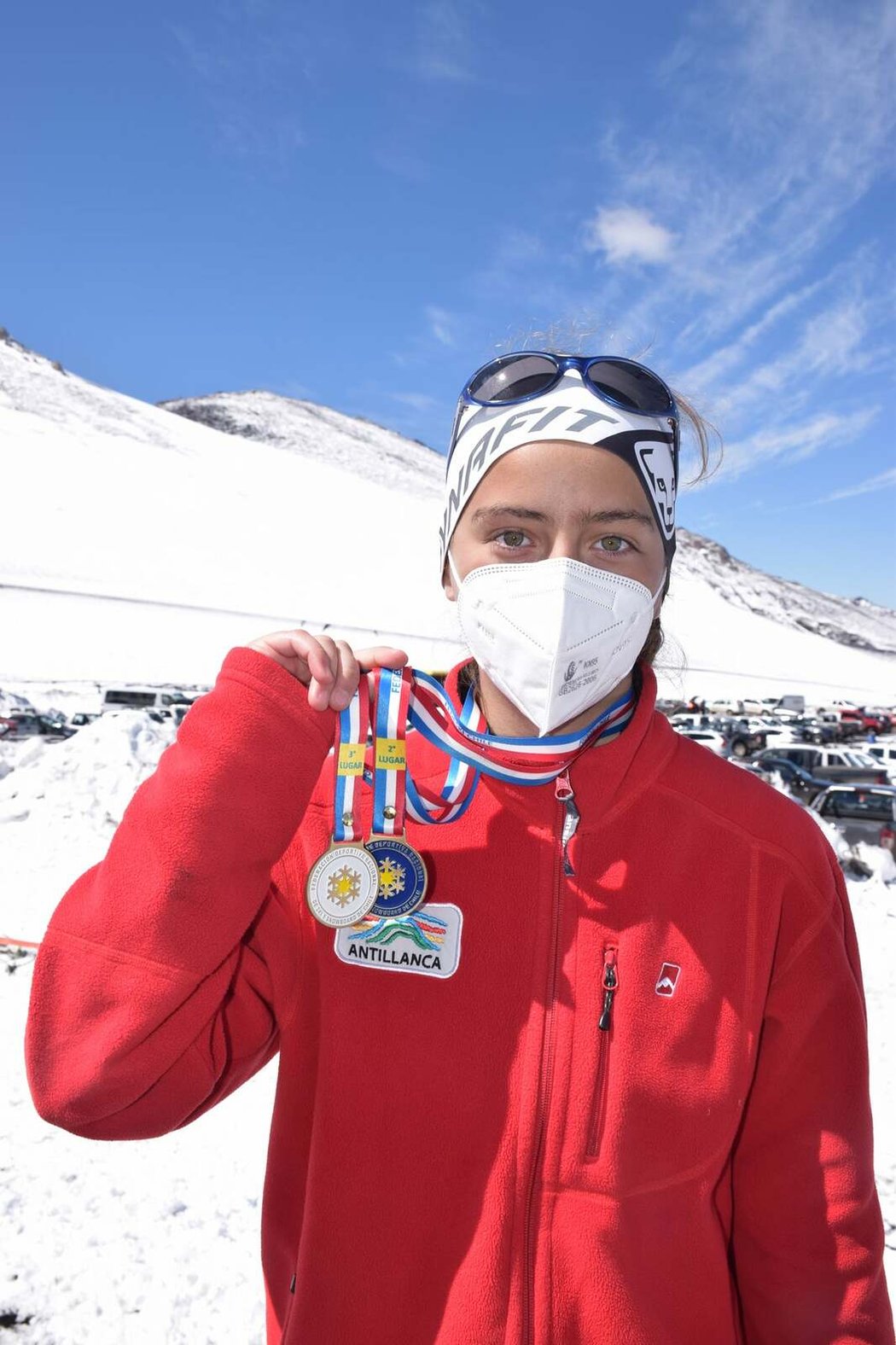 Chilská biatlonistka Martina Flores Herrmannová
