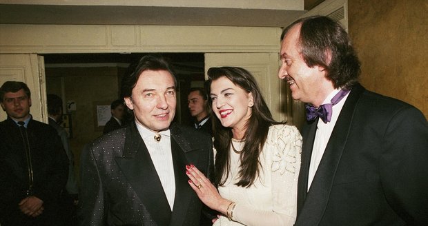Karel Gott a Martina v době vztahu v roce 1993