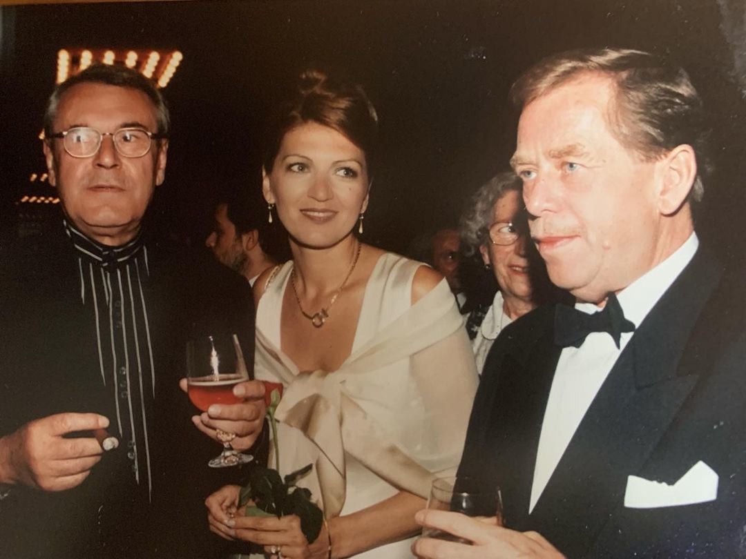 Martina Formanová, Miloš Forman a Václav Havel