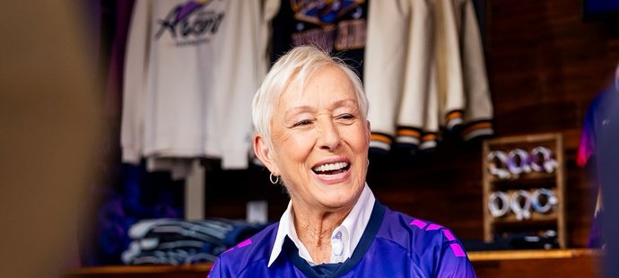 Navrátilová v novém dresu,