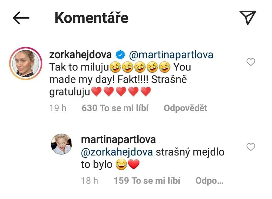 Gratulace od českých VIP k jejímu prvnímu těhotenství se na Martinu Pártlovou valí ve velkém. 