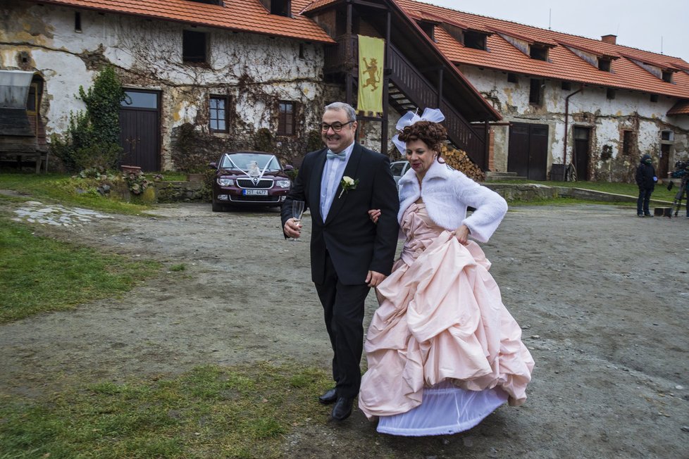 Martina Randová se svým seriálovým manželem Martinem Zounarem