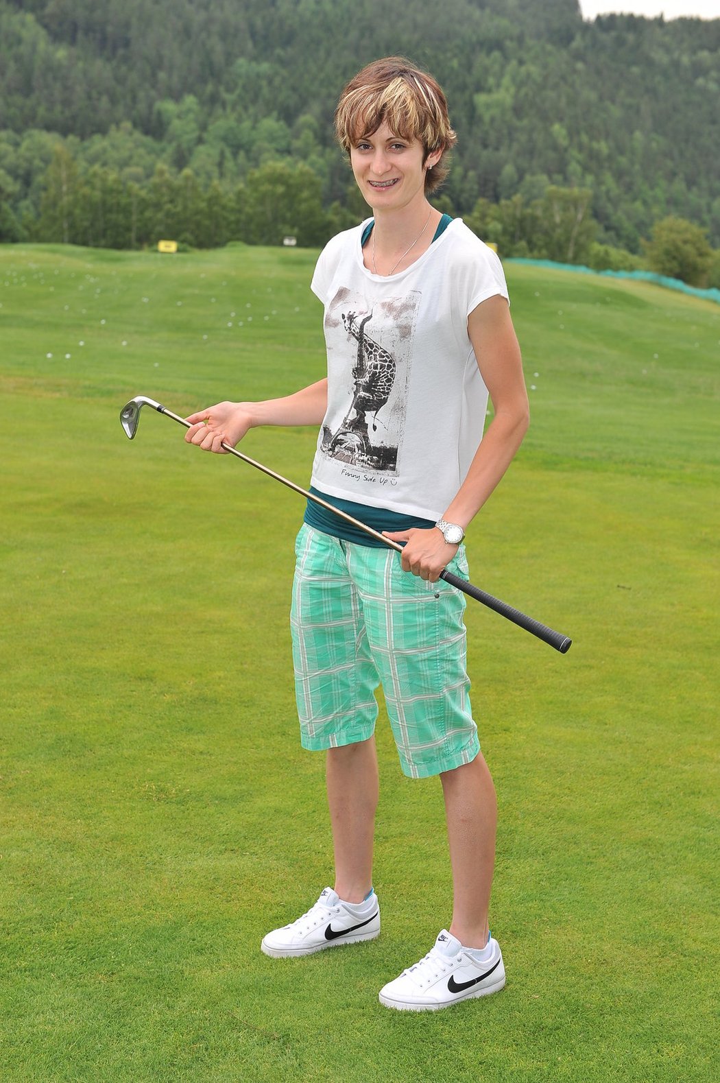 Sáblíková vyrazila ve Varech na golf.