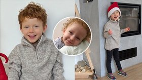 Martínek (4), na kterého Češi vybrali 150 milionů: Stojí a už trénuje chůzi!