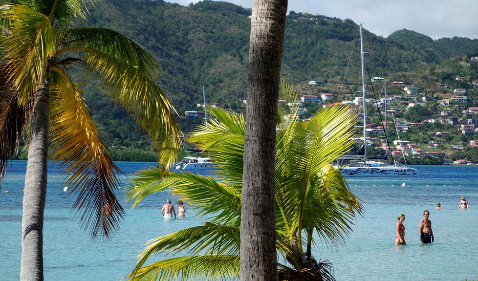 Karibský ostrov Martinik