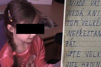 Maruška (7) z Ostravy napsala Putinovi dopis: Nikdo vás nemá rád! Přestaňte zabíjet děti, vzkázala mu