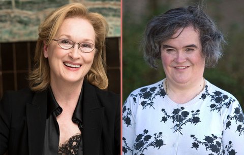 Fenomenální Susan Boyle si ve filmu zahraje Meryl Streep: Maskéři se na ní vyřádí