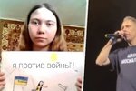 Dvanáctiletá Máša namalovala ukrajinskou mámu s dítětem a připojila vzkaz „Ne válce“.