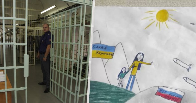 Uvězněn kvůli dceřině kresbě: Rusovi hrozí vězení za diskreditaci armády. Jeho dcera obrázkem podpořila Ukrajinu