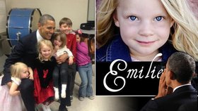 Barack Obama v Newtownu: Pomodlil se za zastřelené děti a hrál si se sestřičkami jedné z obětí, šestileté Emilie