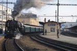 České dráhy vypravili včera (v neděli) v den 160. výročí narození T.G.Masaryka historický vlak tažený parní lokomotivou Šlechtičnou