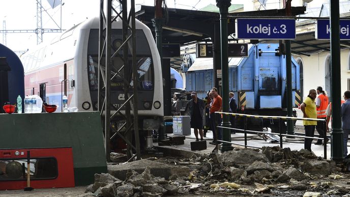 Nehoda na Masarykově nádraží se stala minulou středu. Zdá se, že za ni mohl strojvedoucí. 