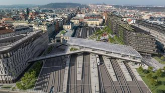 Přestavba Masarykova nádraží startuje, přinese promenádu nad kolejištěm i víc místa pro vlaky