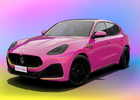 Maserati spojilo síly s výrobcem Barbie. Výsledek zaujme růžovou karoserií s duhovým efektem