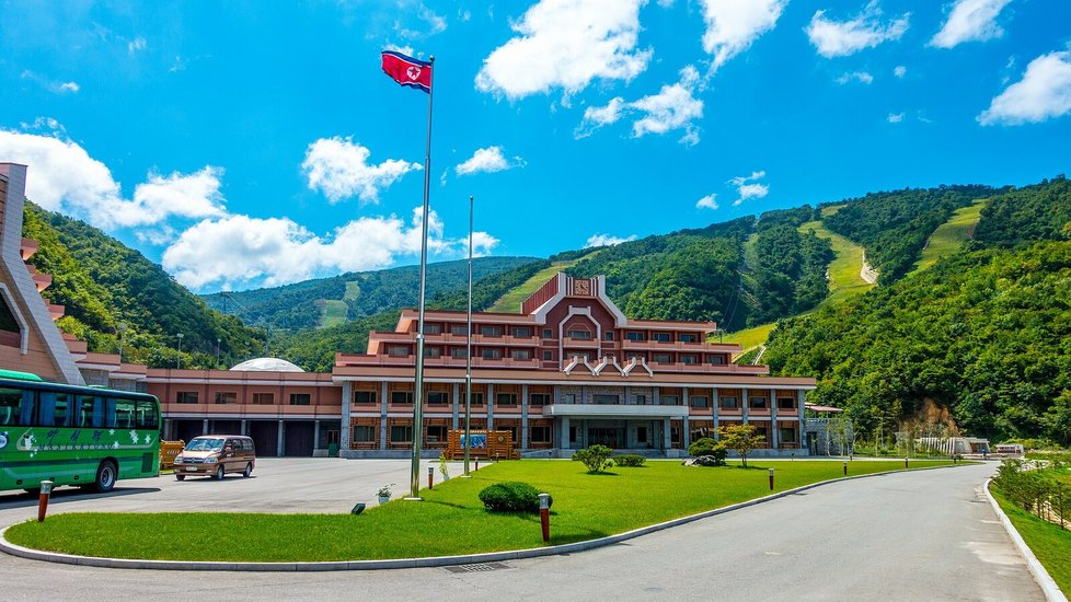 Severokorejský zimní resort Masikrjŏng  (září 2015).