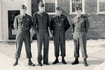 Ctirad Mašín, Jaroslav Drábek, Milan Paumer a Josef Mašín v amerických uniformách ve Washingtonu v roce 1956.