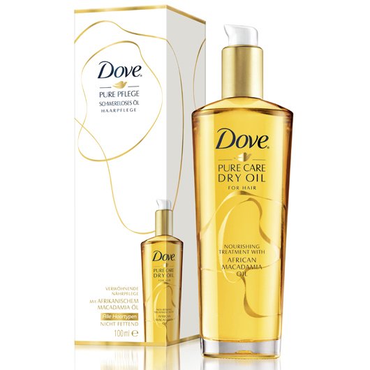 Dove, suchý olej Pure Care Dry, 199 Kč, koupíte v síti drogerií