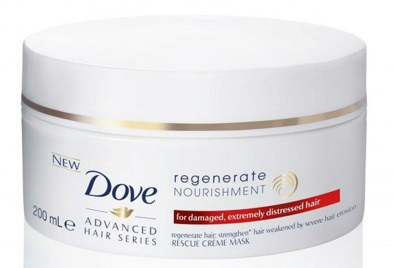 Vlasová maska Advanced Hair Series Regenerate Nourishment; Dove, 149 Kš (200 ml). Koupíte v síti drogérií.