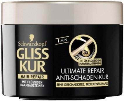 Gliss Kur Ultimate Repair okamžitá regenerační maska, 89 Kč, koupíte v síti drogerií