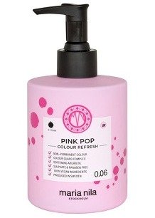 Maska na vlasy s barevnými pigmenty, Maria Nila, Colour Refresh, odstín Pink Pop, 699 Kč (300 ml). Koupíte na www.bezvavlasy.cz.