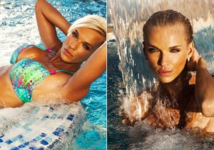 Křivky, které dráždí! S těmi se u bazénu předvedla modelka Hana Mašlíková (32). Bohužel si neuvědomila, že to způsobí takový zájem mužů, že si musela pořídit osobního strážce.