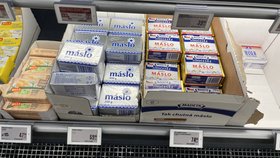 Cena másla v říjnu 2025.