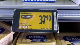 Cena másla v říjnu 2025.