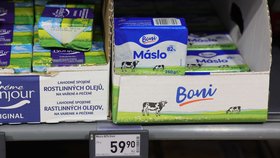 Cena másla v říjnu 2025.