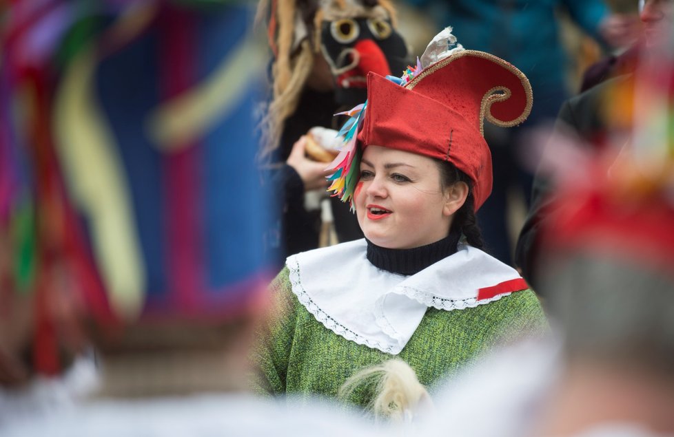 Masopustní veselici v kouřimském skanzenu nepřálo počasí (23. 2. 2020)