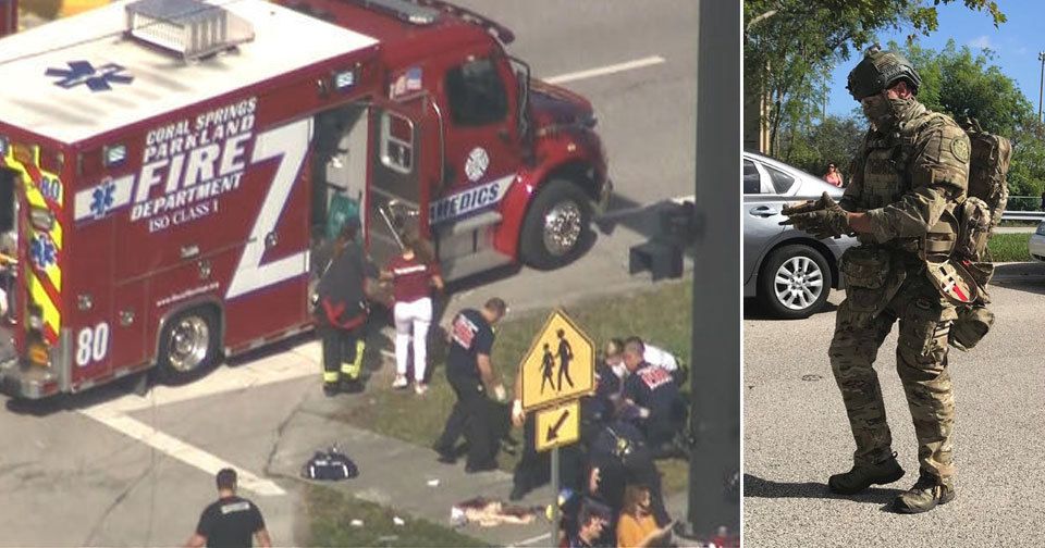 Masová střelba na střední škole na Floridě si vyžádala nejméně 1 mrtvého a 20-50 zraněných