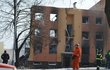 17. února 2013 Bytovka ve Frenštátě, ráno 17. února 2013, několik hodin po výbuchu. ruina ruina + detail