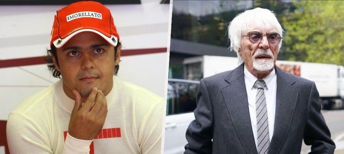 Bernie Ecclestone a Felipe Massa