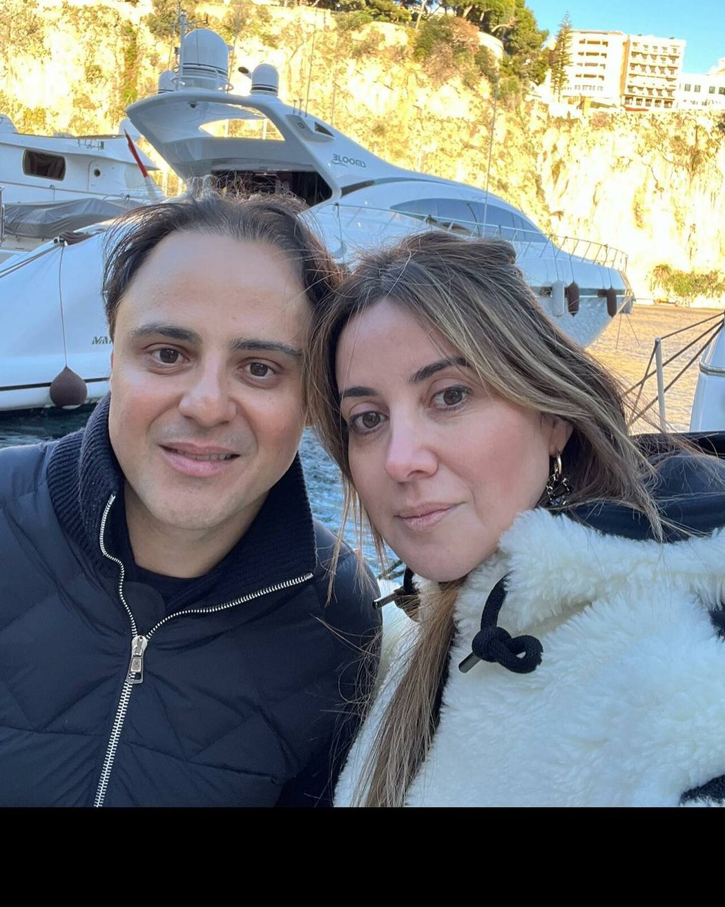 Felipe Massa se svou manželkou