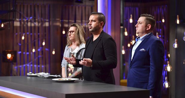 Porota třetí řady Masterchef Česko Přemysl Forejt, Radek Kašpárek a Jan Punčochář.