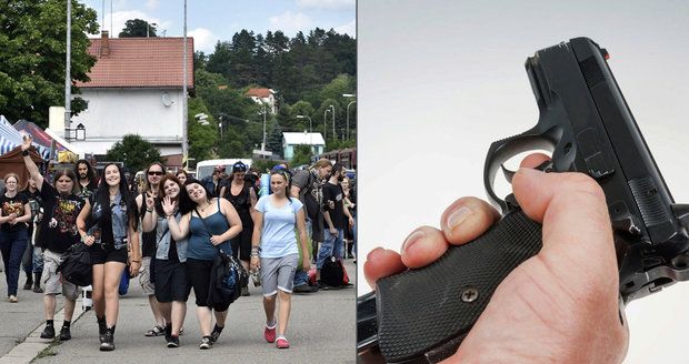 Na hudebním festivalu u Vizovic střílel cizinec: Zbraň vytáhl u vchodu na Masters of Rock