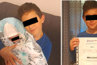 Matěj (11) našel svou těhotnou maminku ležet v koupelně: Zachránil jí život!