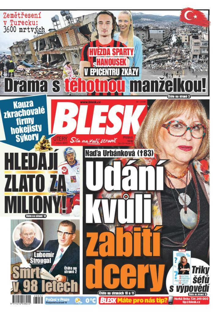 Blesk, 9. 2. 2023