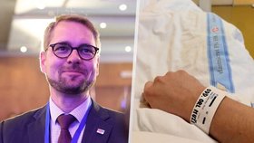 Matěj Ondřej Havel v nemocnici.