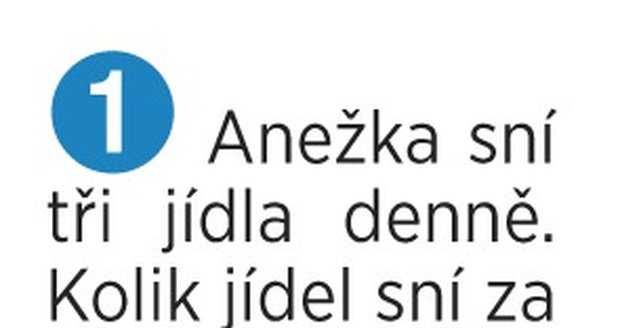 Příklady z testu určeného pro 4. a 5. třídu.