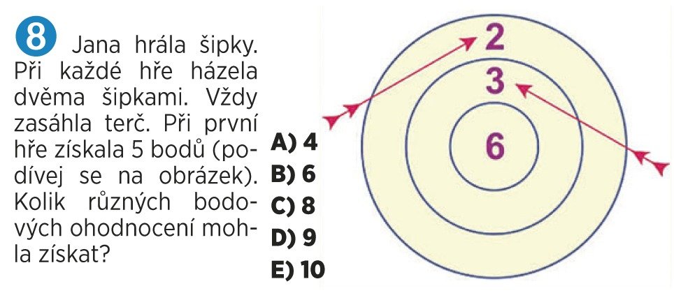 Příklady z testu určeného pro 4. a 5. třídu.