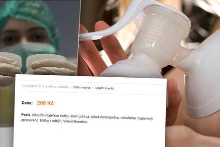 „Prodám mateřské mléko. Litr za 200 Kč“. Češky na černém trhu riskují HIV i žloutenku