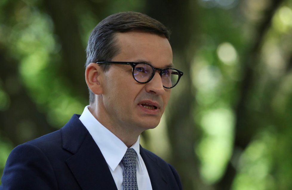 Polský předseda vlády Mateusz Morawiecki (11. 9. 2021) Polský předseda vlády Mateusz Morawiecki (11. 9. 2021)