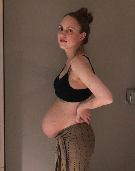 Maria týden po porodu