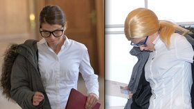 Andrea Strnadová dorazila k soudu v blonďaté paruce.