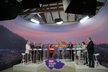 Debata Blesku o penzích a sociálních službách (29. 9. 2020): leva Michaela Matoušková (STAN), Filip Zachariáš (KSČM), Vítězslav Schrek (ODS), Jaroslava Němcová (ANO), moderátor Jakub Veinlich, Rudolf Špoták (Piráti), Michaela Blahová (KDU-ČSL), Hana Hlaváčková (TOP 09), Robin Povšík (ČSSD)