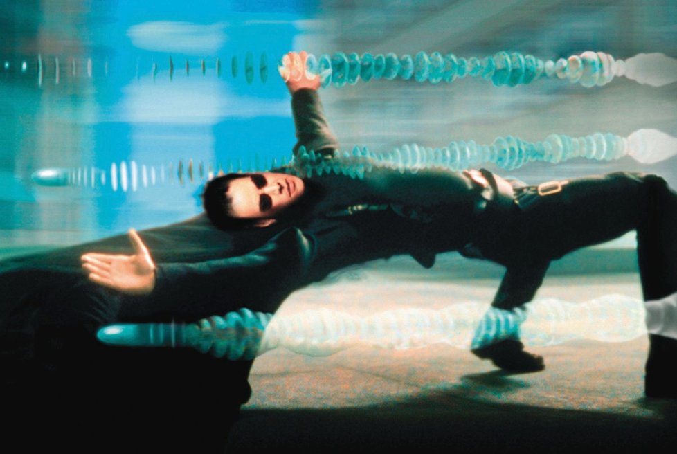 Keanu Reeves jako Neo ve snímku Matrix.