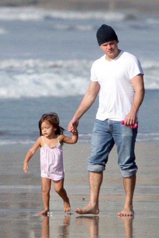Matt Damon a dcerka Issabella.