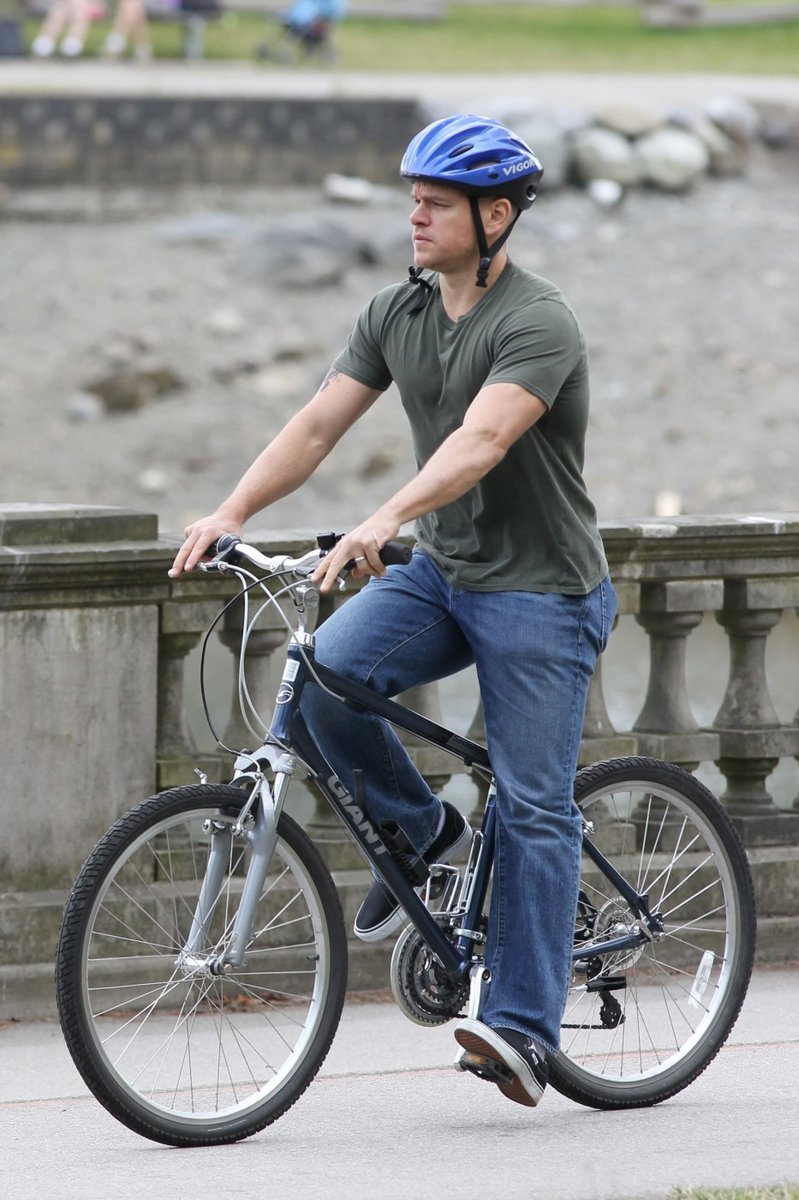 Matt se projel na kole