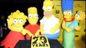Lisa, Bart, Homer a Marg s Maggie v nadživotní velikosti